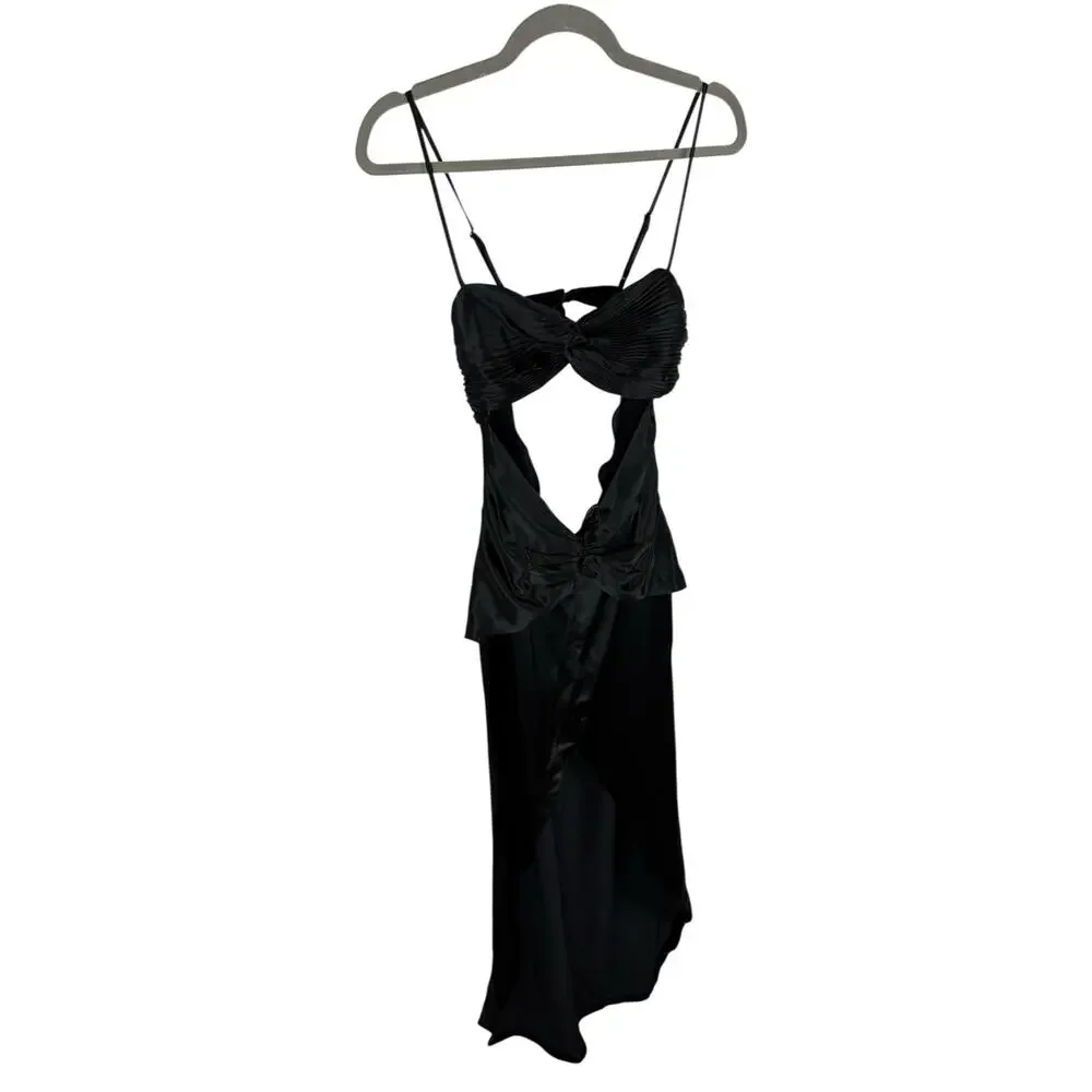 Retrofete Twist Front Dress Strapless Statement Evening Whimsigoth Party Prom S